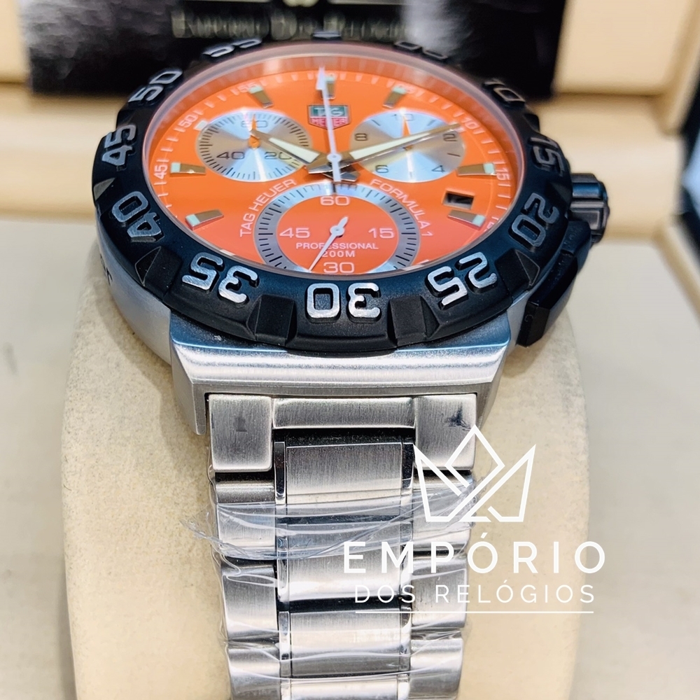 TAG Heuer Formula 1 Cron grafo Laranja R plicas de Rel gios