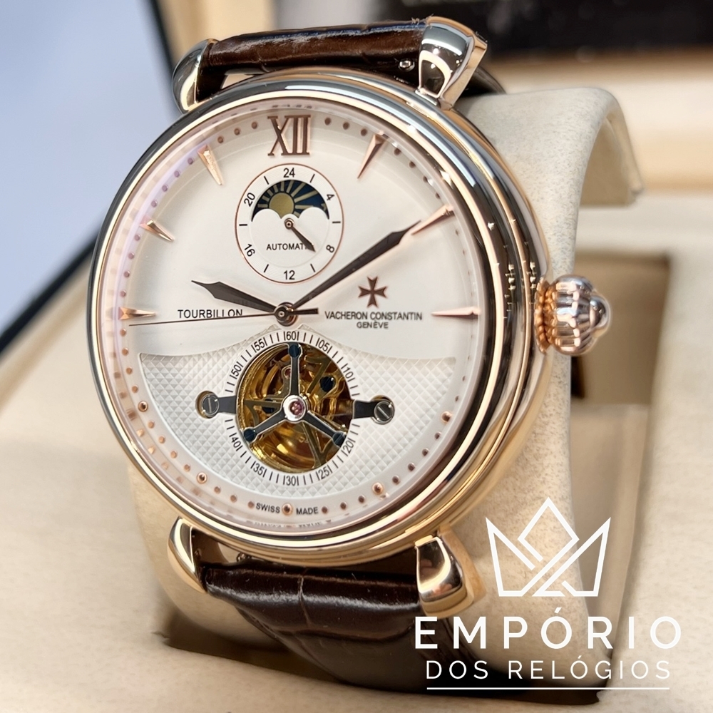 Vacheron Constantin Tourbillon Moon Phase Rose Gold R plicas de