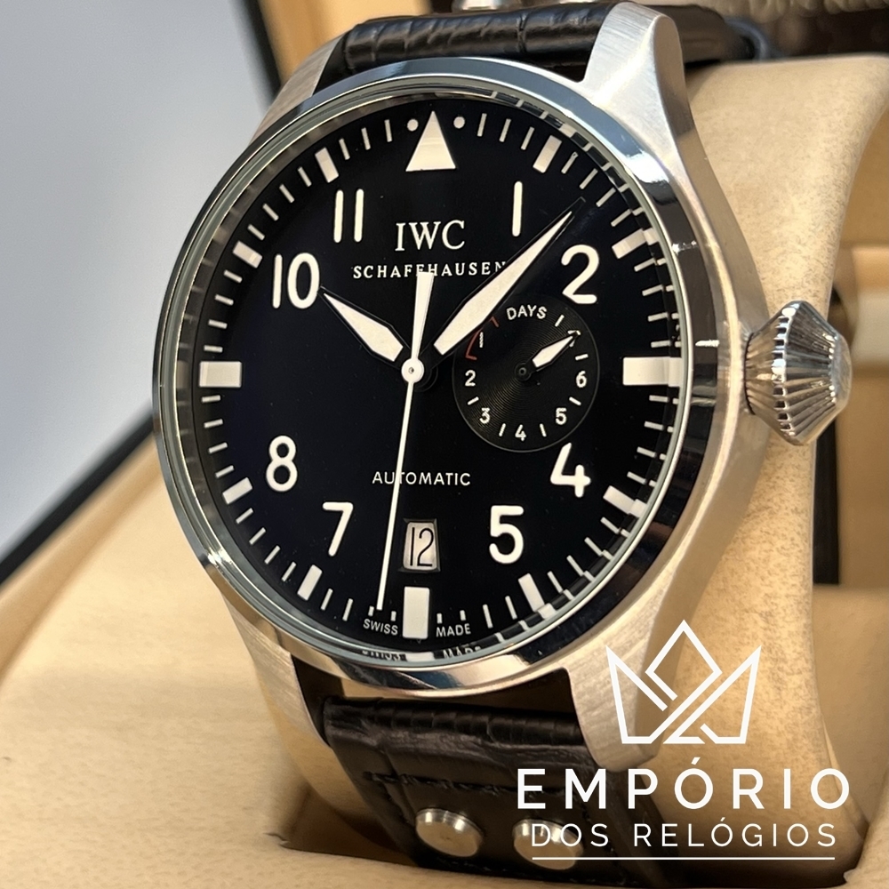 IWC Big Pilots Watch Preto R plicas de Rel gios Premium AAA