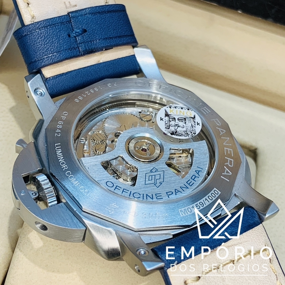 Panerai Luminor GMT Azul R plicas de Rel gios Premium AAA