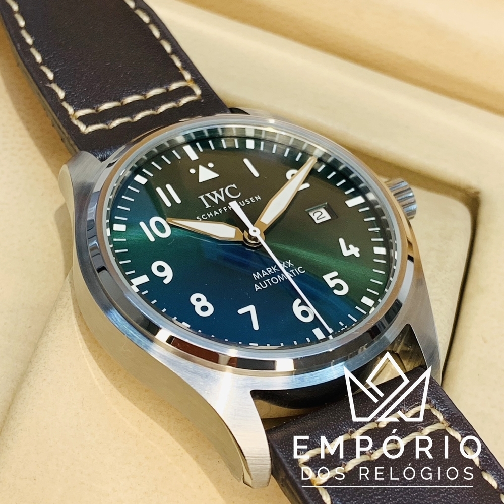 IWC Pilots Watch Aviador Mark XX Verde R plicas de Rel gios