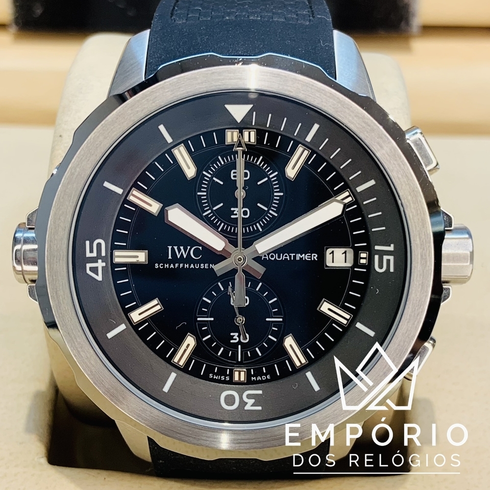 IWC Aquatimer Chronograph Preto R plicas de Rel gios Premium AAA