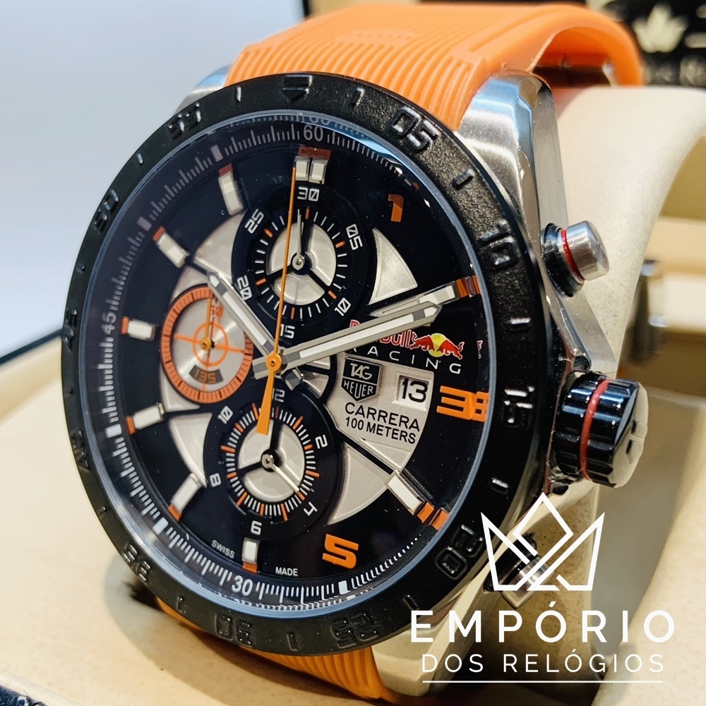 TAG Heuer Carrera Red Bull Racing Laranja R plicas de Rel gios