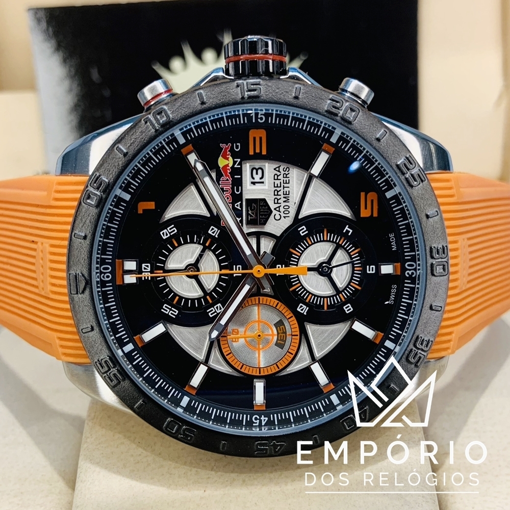 TAG Heuer Carrera Red Bull Racing Laranja R plicas de Rel gios