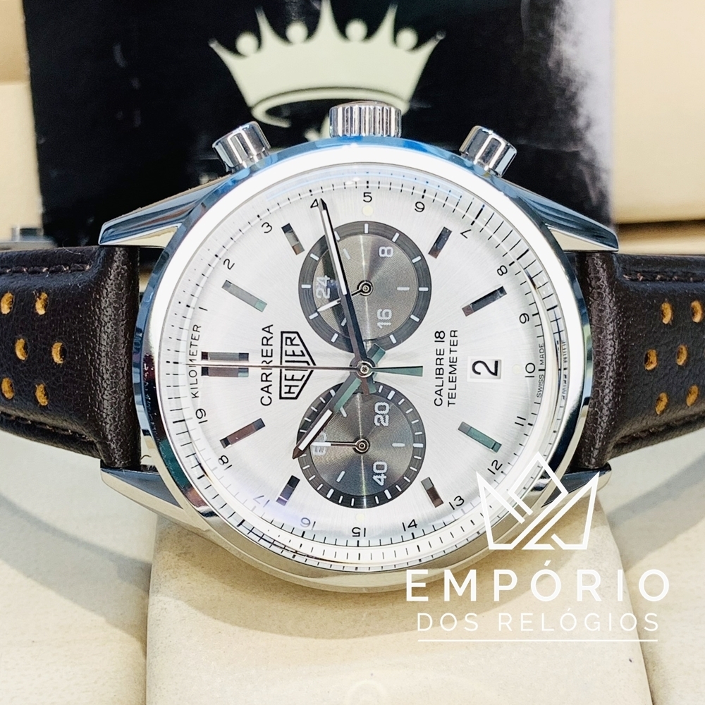 TAG Heuer Carrera Calibre 18 Branco R plicas de Rel gios Premium AAA