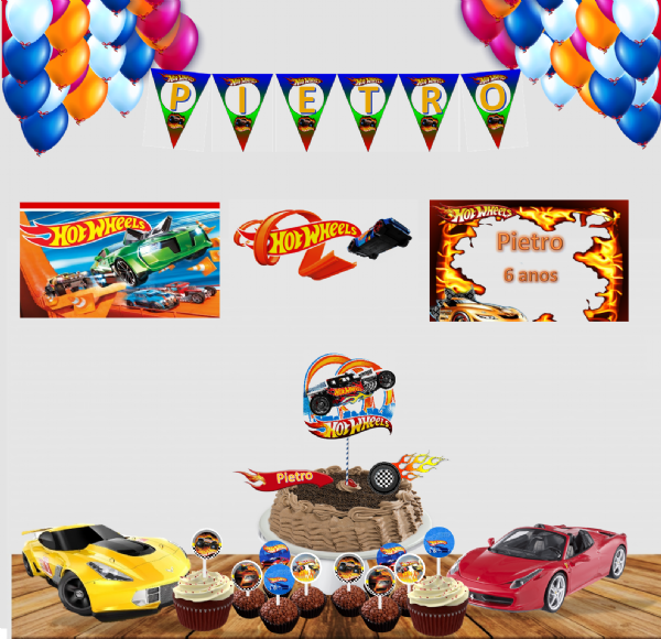 Kit Festa Hot Wheels para imprimir 10  Festa hot wheels, Aniversário hot  wheels, Carros hot wheels