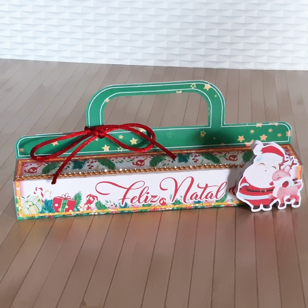 100 Caixa Bis Personalizado Para Natal