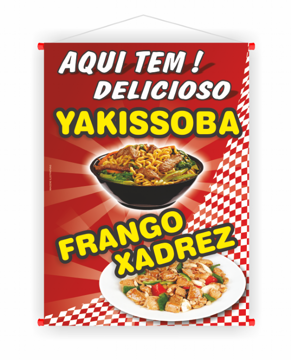 Espetinho de frango xadrez