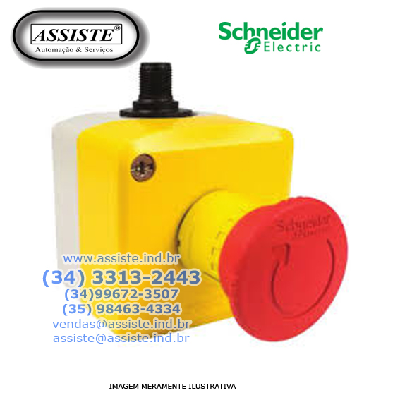 BOTOEIRA COM BOTÃO DE EMERGÊNCIA WIRELESS SEM FIO 2NF XB5RALK178F, PARA ...