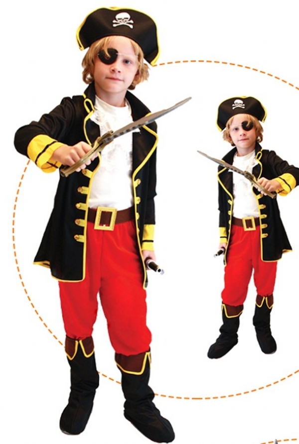 Fantasia de Pirata Infantil Com Chapeu e Espada - Loja Fantasia Bras