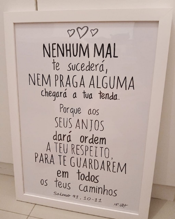 Compre Quadro Decorativo Salmo 91 I a partir de R$ 121.6 - Quadros - Decora  Online