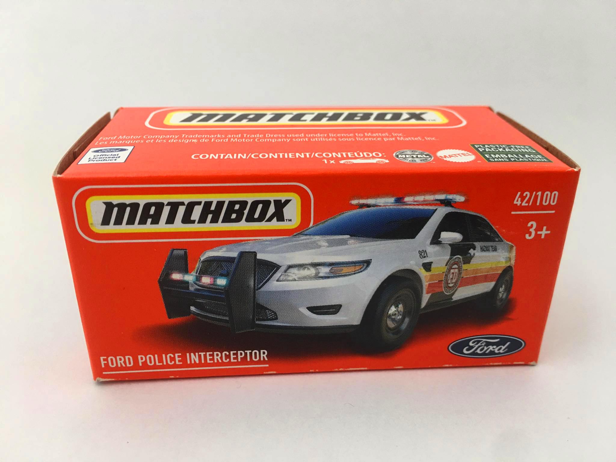 Matchbox Ford Police Interceptor Branco B sico 2022 Power Grabs