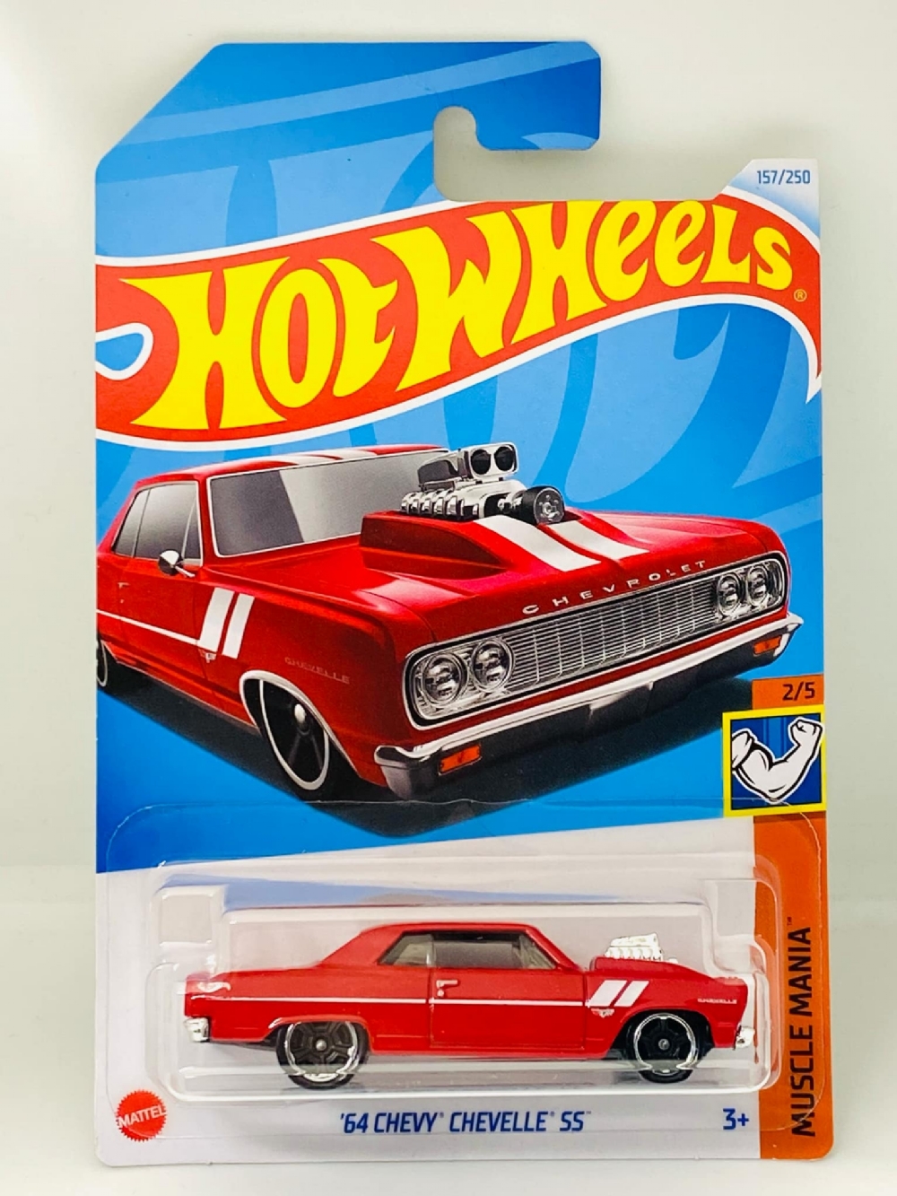 Hot Wheels 1/64 - Chevrolet Chevelle SS 1964 - Édition Mainline 2024 #2/5 - Neuf Sous Blister