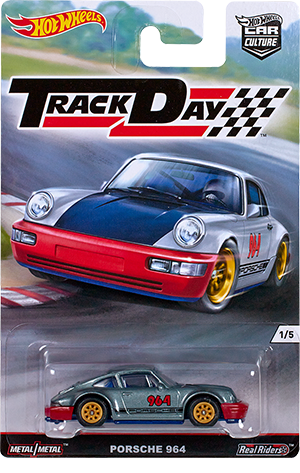 Hot Wheels Car Culture Track Day – Gray Porsche 964 1:64 Scale Die-Cast Car, 1 Of 5 In Series, Collectible Model - View #4