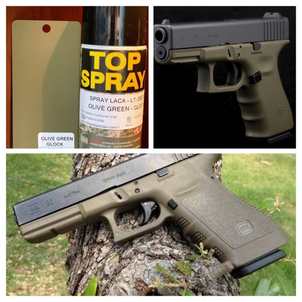 OLIVE GREEN GLOCK 250ML - TOP SPRAY