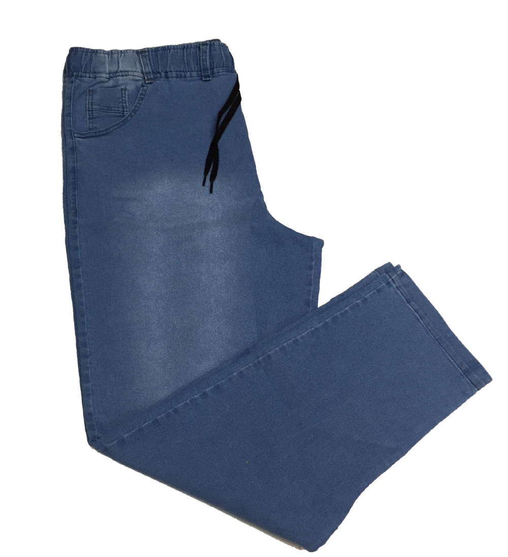 Calça jeans estilo store moletom